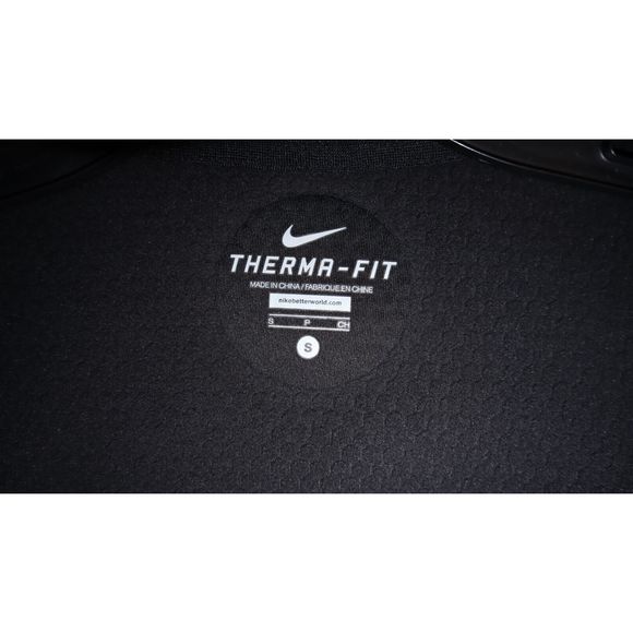 Nike 718910 010 Women's Sz S Black Therma-Sphere Max Full Zip Training Vest $155 - Picture 4 of 7